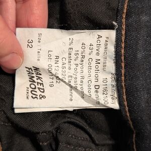 Men Naked & Famous Jeans